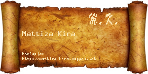 Mattiza Kira névjegykártya